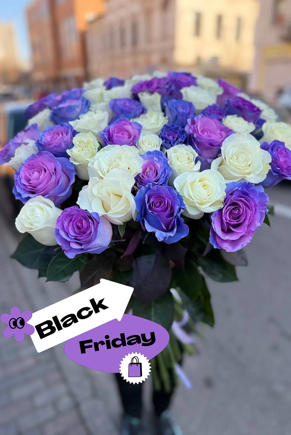 Оформлення магазину Flowers Day до Black Friday
