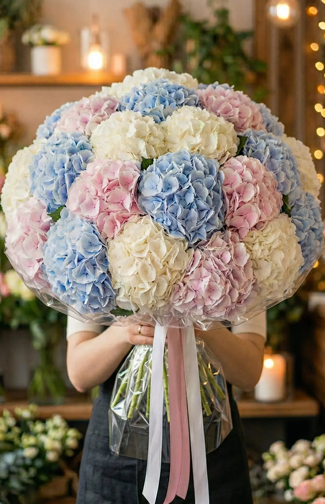 Великий букет троянд